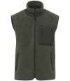 NS624 Native Spirit Unisex Sherpa Bodywarmer Forest Khaki / Dark Khaki colour image